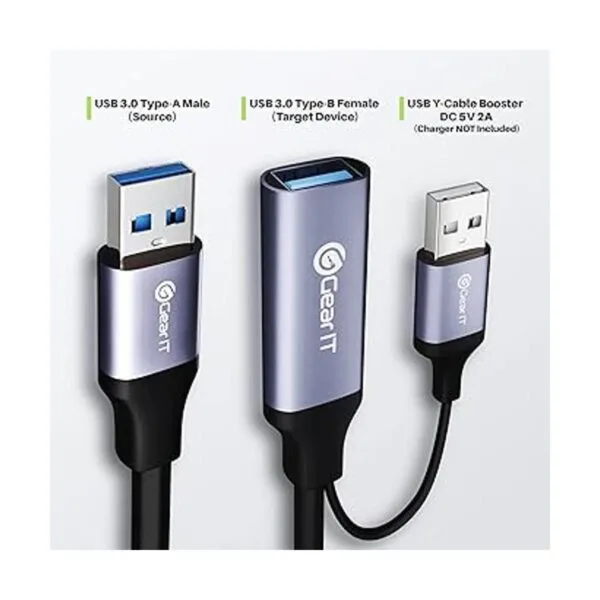 GearIT Cable de extensión activo USB 3.0 30 pies Amacho_3