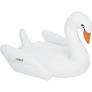 Funboy Flotador inflable gigante convertible de cisne_4