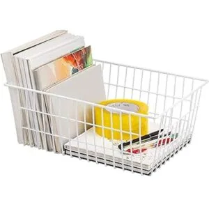 Redrubbit Cestas de alambre de metal cubos organizadores_5