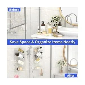 AITEE Organizador de baño acrílico para ducha organizador_3
