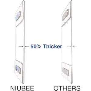 Niubee Soporte de pared de acrílico con adhesivo 3M para_2