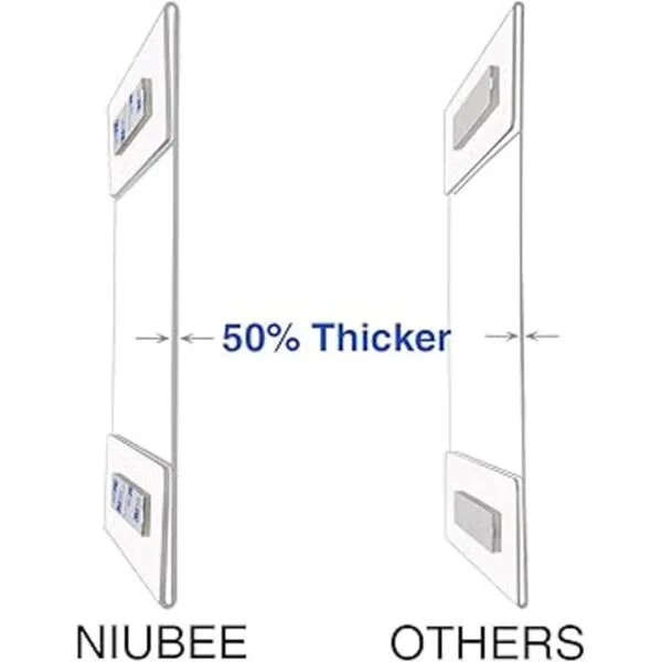 Niubee Soporte de pared de acrílico con adhesivo 3M para_2