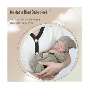 JIZHI Lifelike Reborn Baby Dolls Boy 17Inch Baby Soft_4