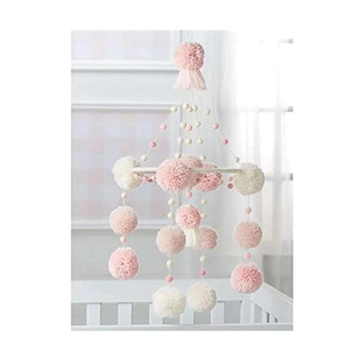 Mud Pie PomPom Mobile Rosa_2