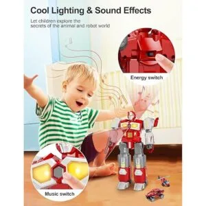 Juguetes transformadores Figuras de acción de robot de_5