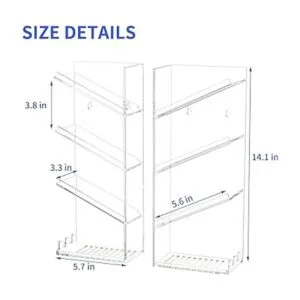 AITEE Organizador de baño acrílico para ducha organizador_6