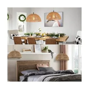 Lámpara colgante enchufable luces colgantes con cable de_6