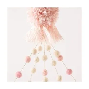 Mud Pie PomPom Mobile Rosa_6