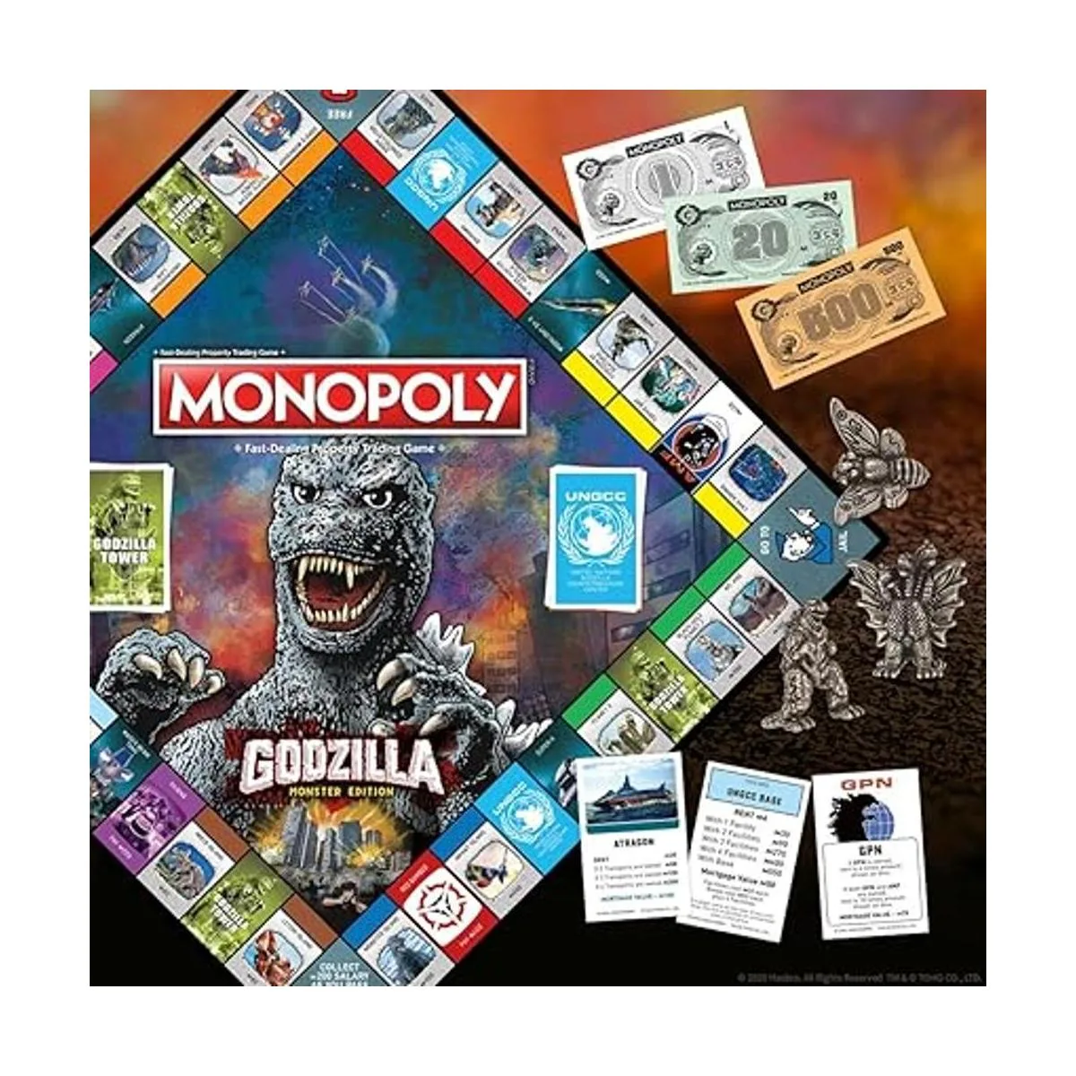Monopoly Godzilla Basado en la clásica franquicia de_6