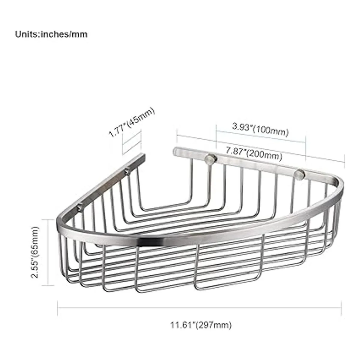 GORDEE Cesta de ducha de baño diseño hueco en las_5