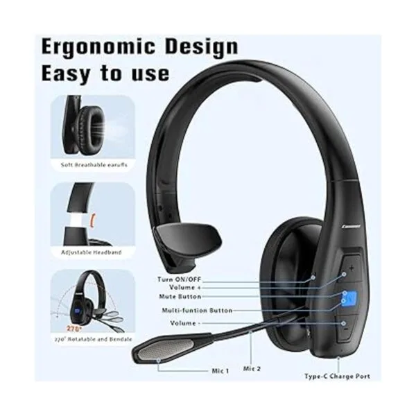 Auriculares Bluetooth con cancelación de ruido V5.1 35_3