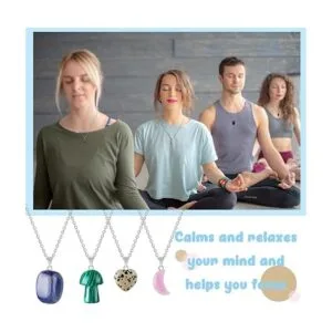 100 dijes de piedra de cristal colgantes de piedra_7