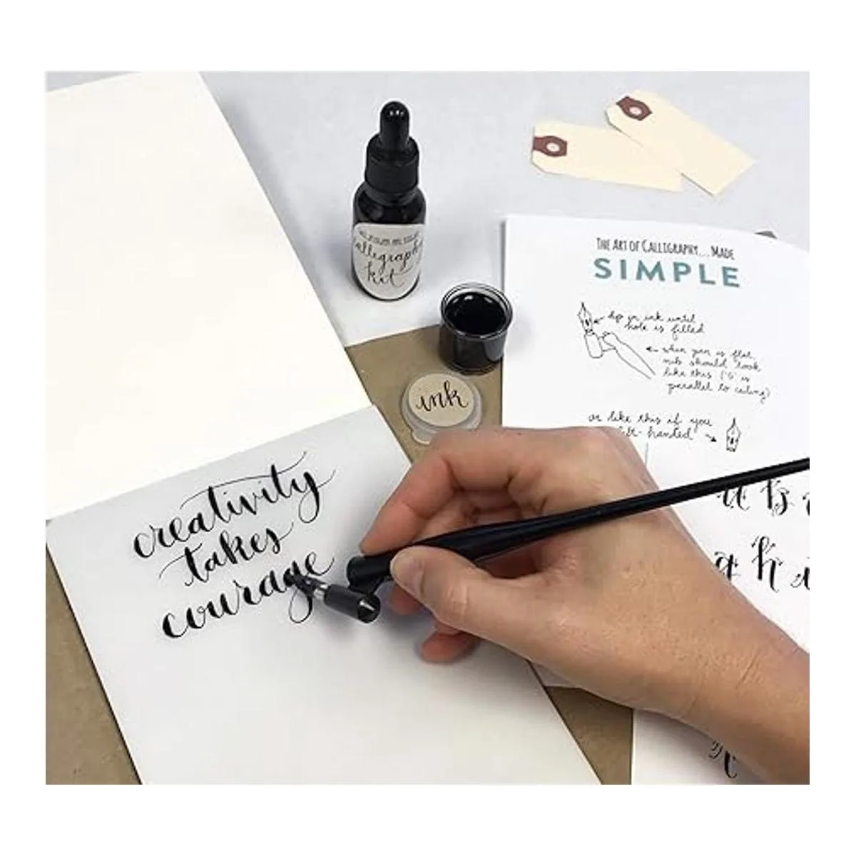 Kit de iniciación de caligrafía para principiantes con_4
