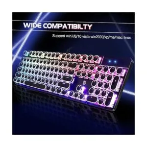 YSCP Teclado mecánico para juegos estilo máquina de_5