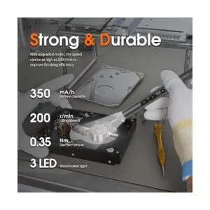 UFTOOLS Mini destornillador eléctrico 62 en 1 inalámbrico_4