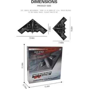 Eayaele Foam B2 Spirit Bomber RC Plane 2 CH Remote_6
