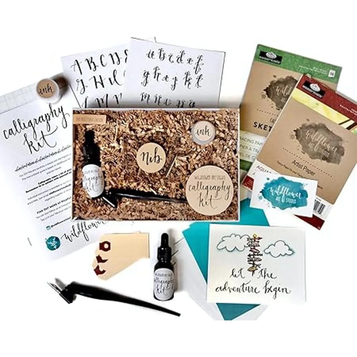 Kit de iniciación de caligrafía para principiantes con_1