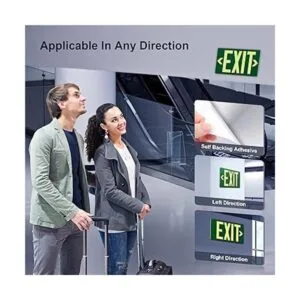 Letrero de salida fotoluminiscente de aluminio parte_3