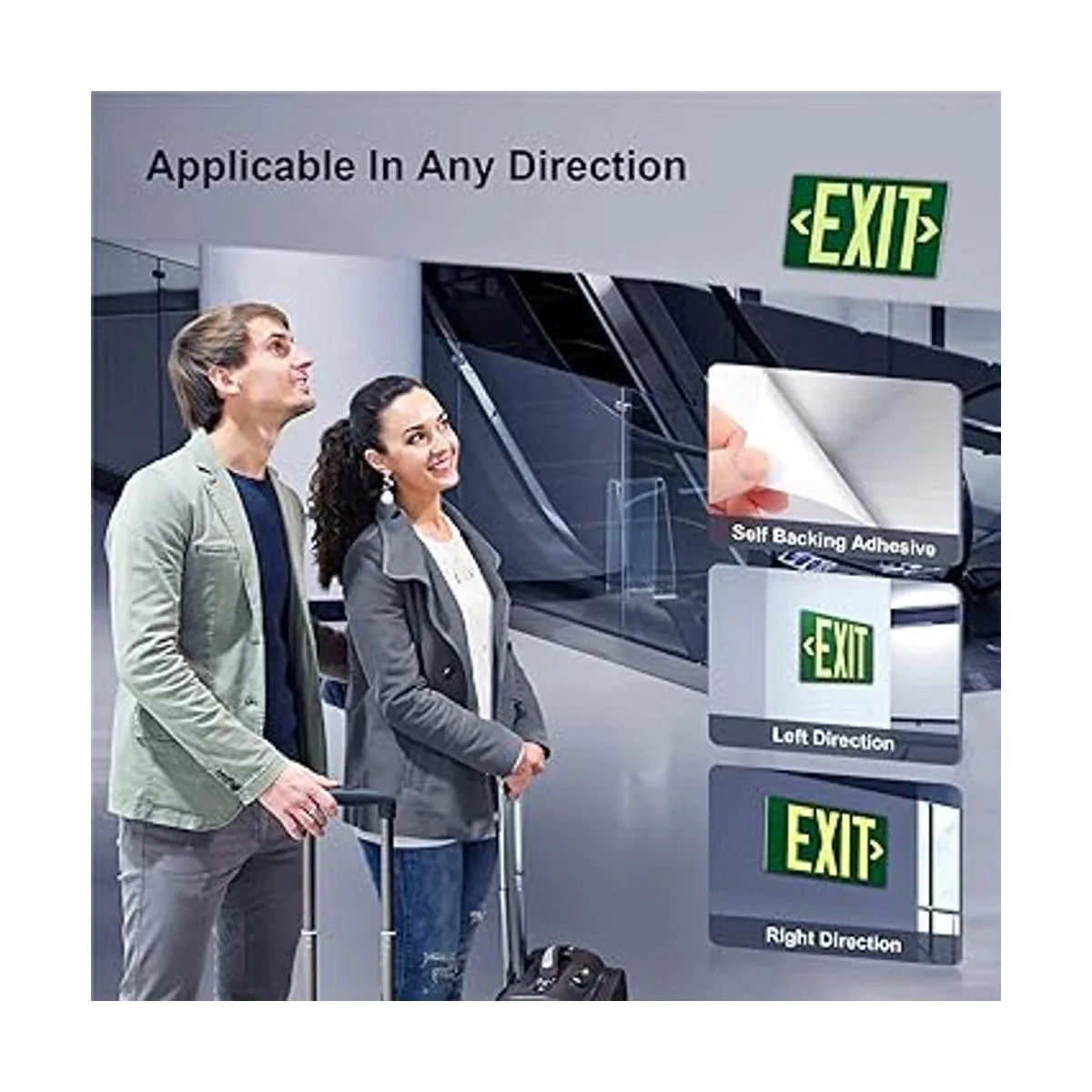 Letrero de salida fotoluminiscente de aluminio parte_3