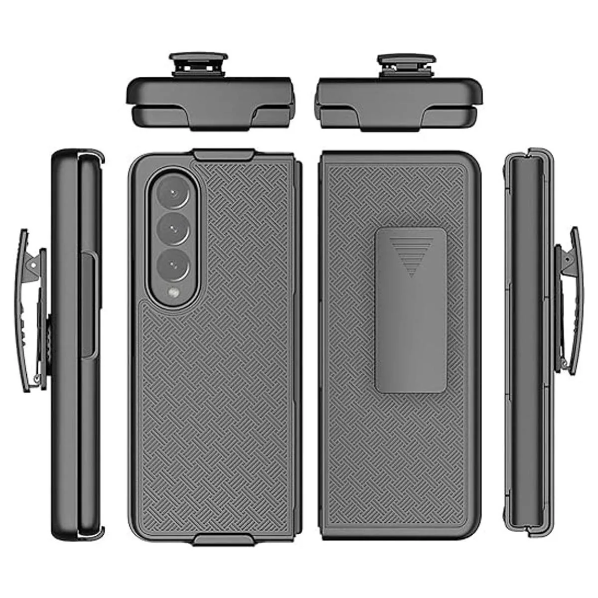 SaharaCase Carcasa rígida delgada con clip para cinturón_5