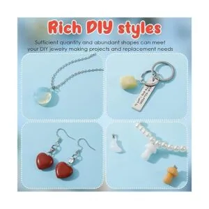 100 dijes de piedra de cristal colgantes de piedra_2