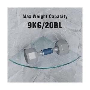 AlaKong Juego de 3 estantes de esquina de ducha para_4