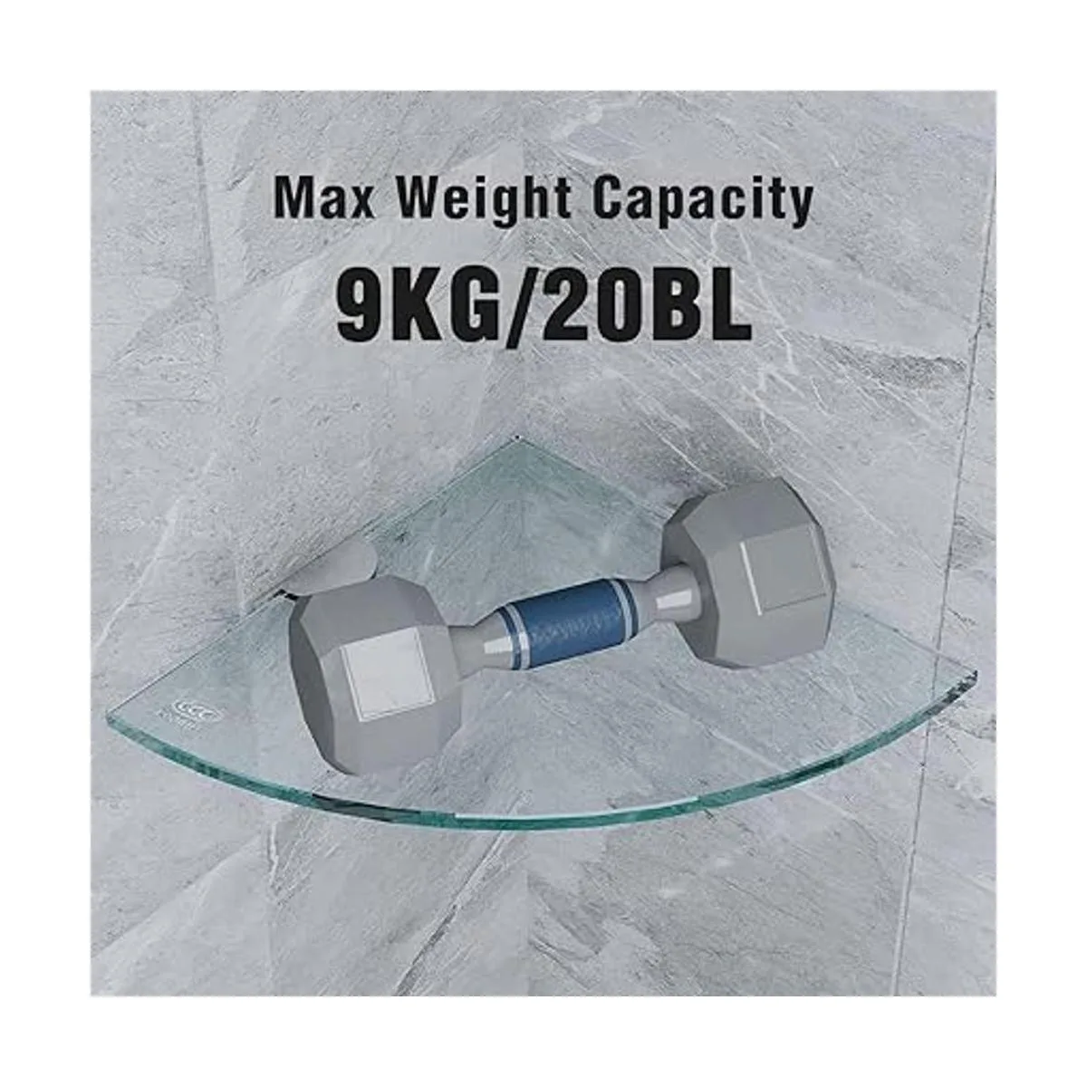 AlaKong Juego de 3 estantes de esquina de ducha para_4