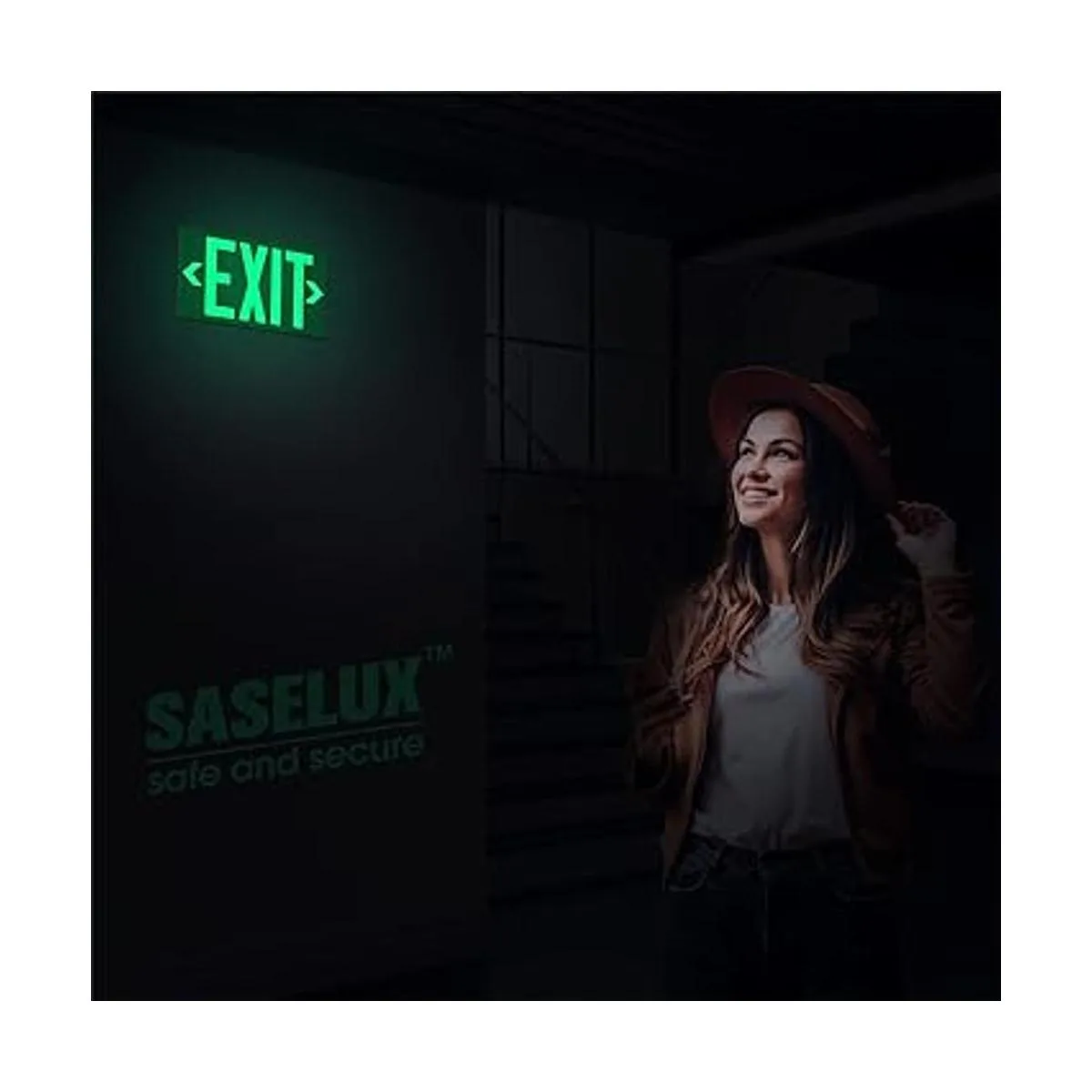 Letrero de salida fotoluminiscente de aluminio parte_2