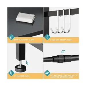 DOLALIKE Estante para horno de microondas soporte_5