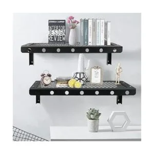 Sedesbon Juego de 2 estantes flotantes de pared estantes_3