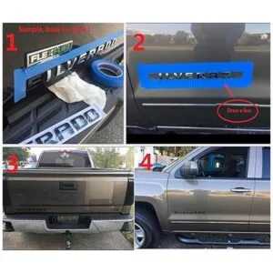 yoaoo 3 x OEM cromado Suburban placa Carta de aleación de_5