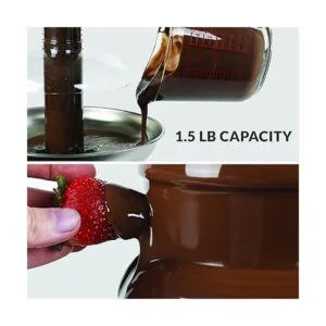 Nostalgia Fuente de fondue de chocolate de 24 onzas_3