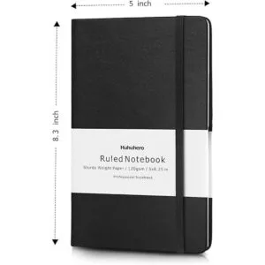 Huhuhero Paquete de 10 cuadernos clásico a rayas papel_2