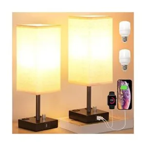 Juego de 2 lámparas de mesita de noche totalmente_1