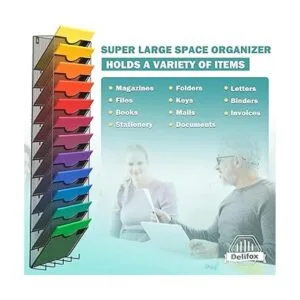 Organizador de archivos de malla metálica para colgar en_4