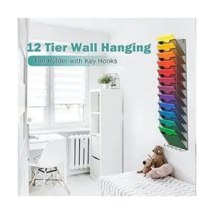 Organizador de archivos de malla metálica para colgar en_6