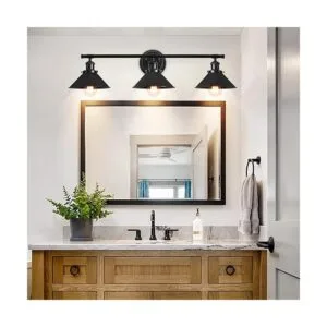 3 luces negras para baño lámparas de tocador de granja_4