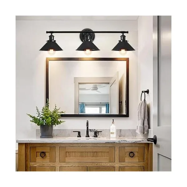 3 luces negras para baño lámparas de tocador de granja_4