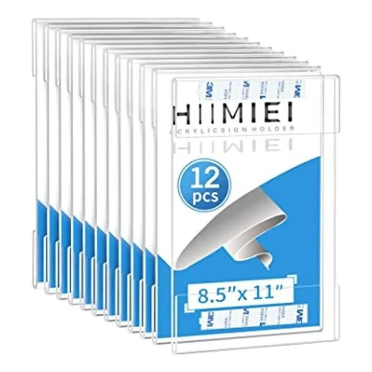 HIIMIEI Paquete de 12 soportes de pared de acrílico_1
