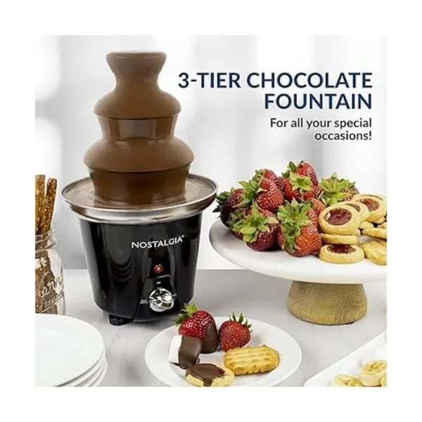 Nostalgia Fuente de fondue de chocolate de 24 onzas_2
