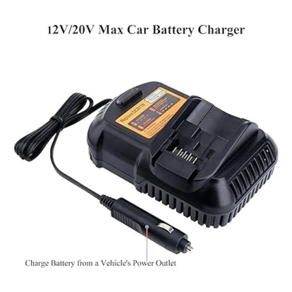 Elefly DCB119 Cargador de coche de repuesto para Dewalt_3