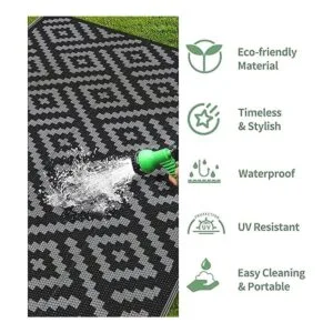 GENIMO Alfombra de exterior para espacio libre de patio_5