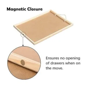 Lavievert Rompecabezas de madera con superficie de trabajo_4