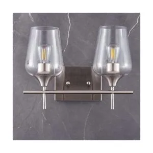 VONLUCE 2Light Vanity Lights for Bathroom Brushed Nickel_1