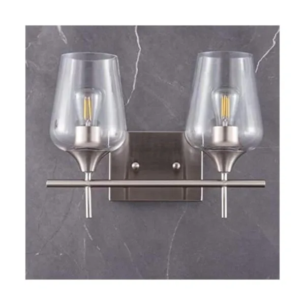 VONLUCE 2Light Vanity Lights for Bathroom Brushed Nickel_1