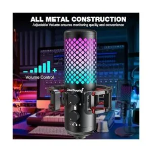 ZealSound Micrófono para juegos micrófono de condensador_4