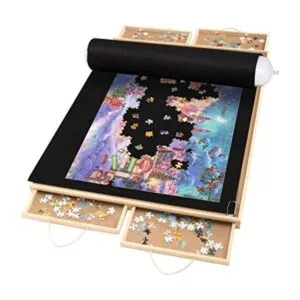 Lavievert Rompecabezas de madera con superficie de trabajo_1