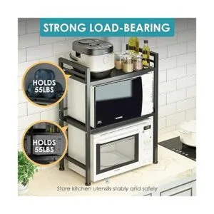 DOLALIKE Estante para horno de microondas soporte_4