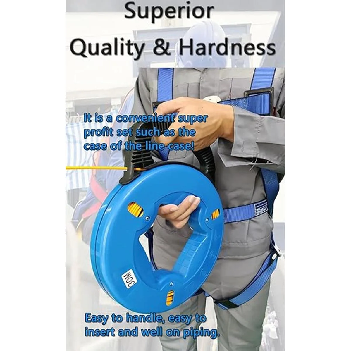 Extractor de alambre de acero con cinta de pescado de_4