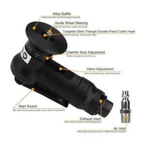 Herramienta de biselado neumática portátil para_3